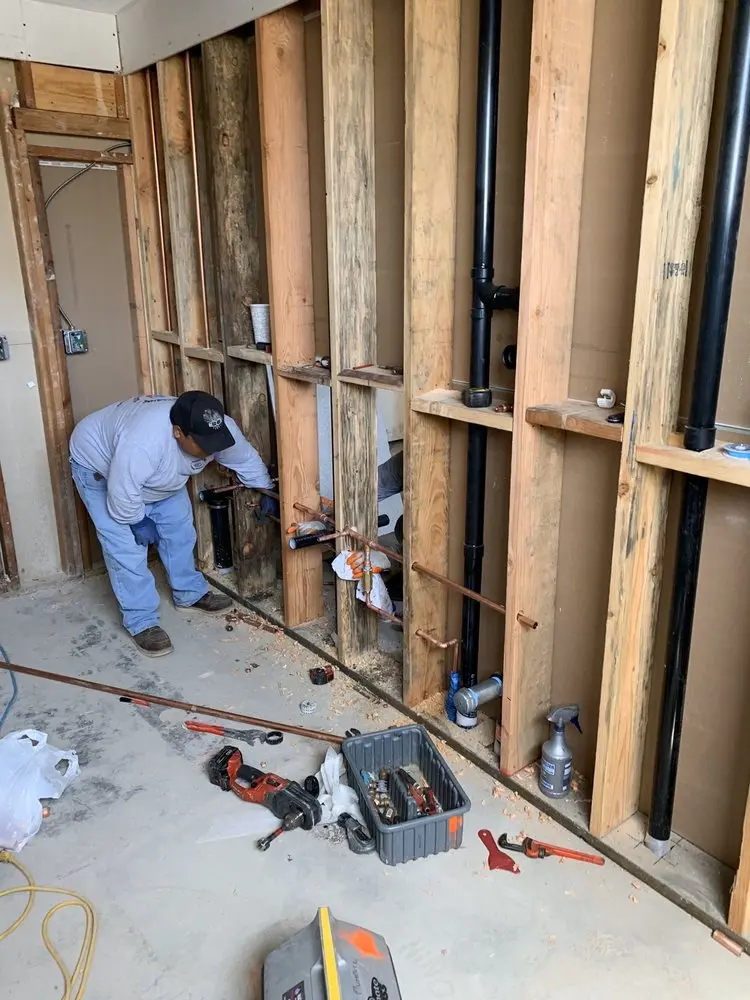 Commercial rough-in plumbing for Gas Line Repair in Etowah